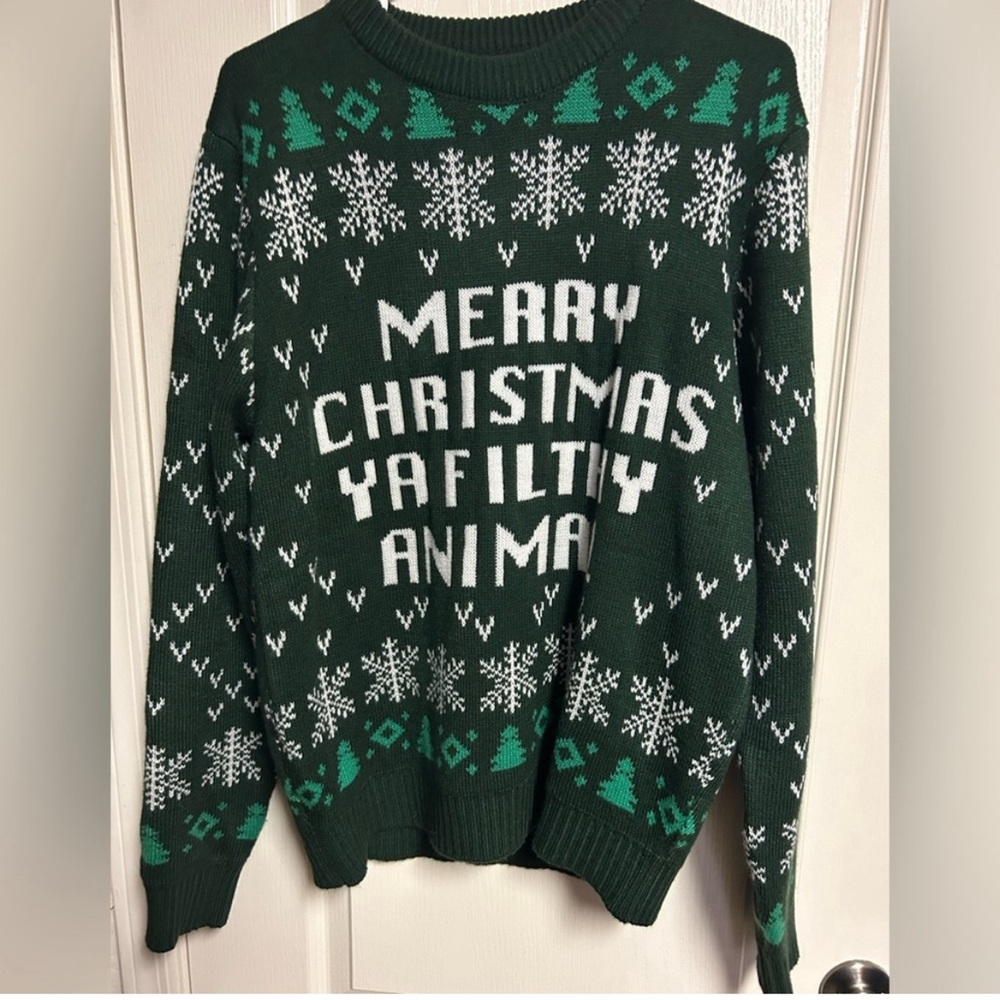 Over-sized “ Home alone” Sweater